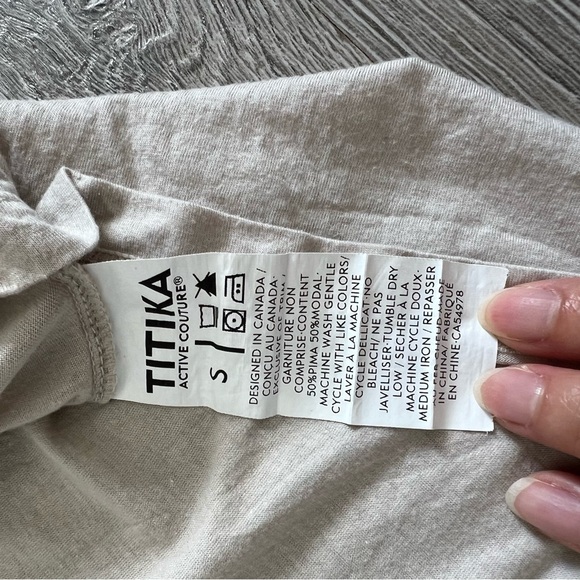 TITIKA Long Sleeve Shirt with Ribbon - Oat/beige - Picture 7 of 8